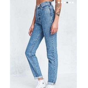 BDG Mom High Rise Splatter Jeans